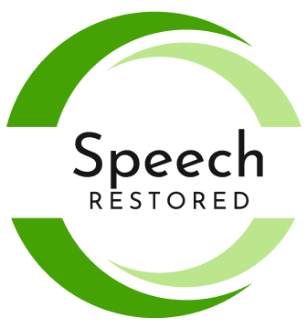 Speech therapy circular green logo design